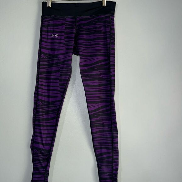 Purple and black zebra stripes under Armour leggings - Picture 1 of 7
